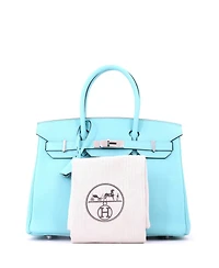 Pre-Owned HERMES Birkin 30 Handbag Epsom with Palladium Hardware