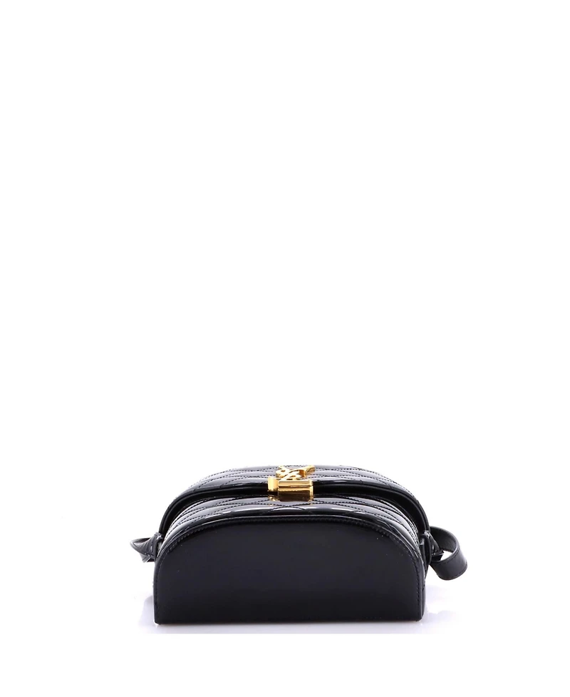 Pre-Owned Saint Laurent June Box Bag Quilted Patent