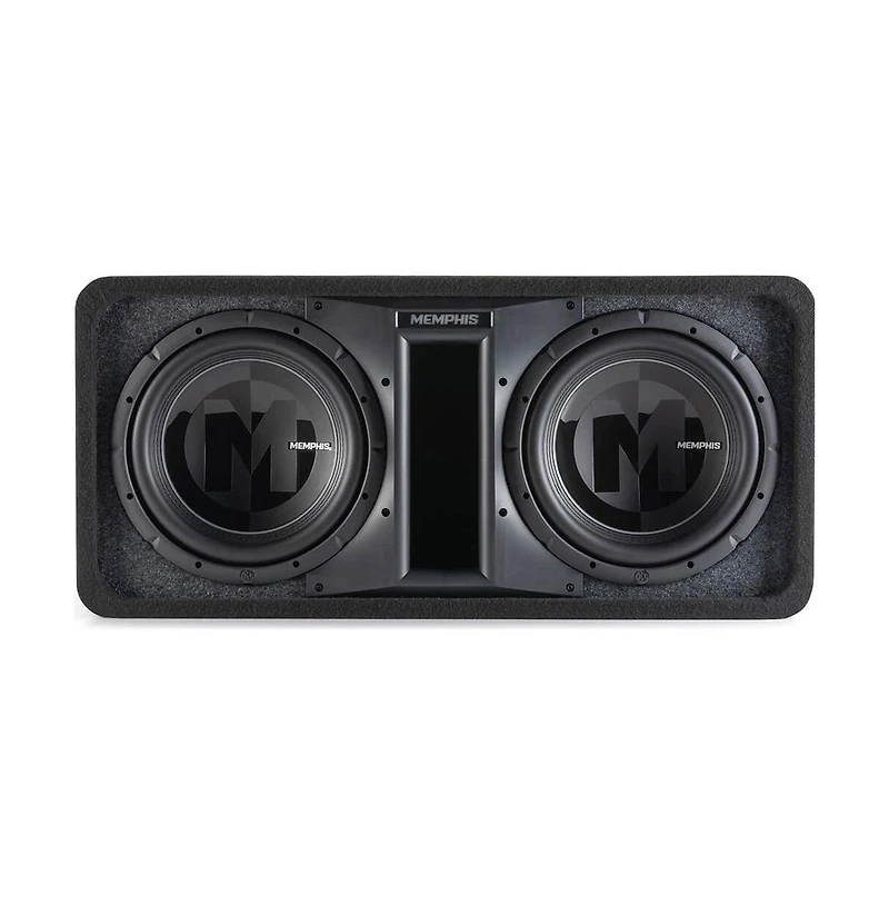 Memphis Audio Ported Selectable-Impedance Dual 12" Loaded Subwoofer Enclosure PRXE12DFT
