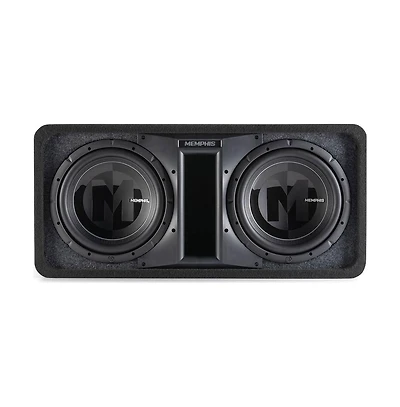 Memphis Audio Ported Selectable-Impedance Dual 12" Loaded Subwoofer Enclosure PRXE12DFT