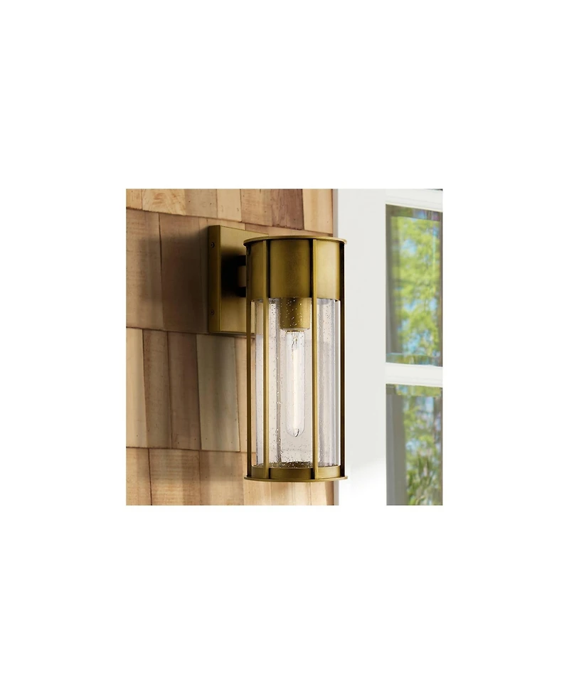 Kichler Camillo 14 3/4"H Natural Brass Outdoor Wall Light