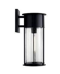 Kichler Camillo 18" High Textured Black Outdoor Wall Light