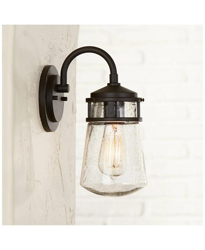 Kichler Lyndon 11 1/4" High Seedy Glass Outdoor Wall Light