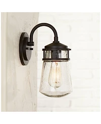 Kichler Lyndon 11 1/4" High Seedy Glass Outdoor Wall Light