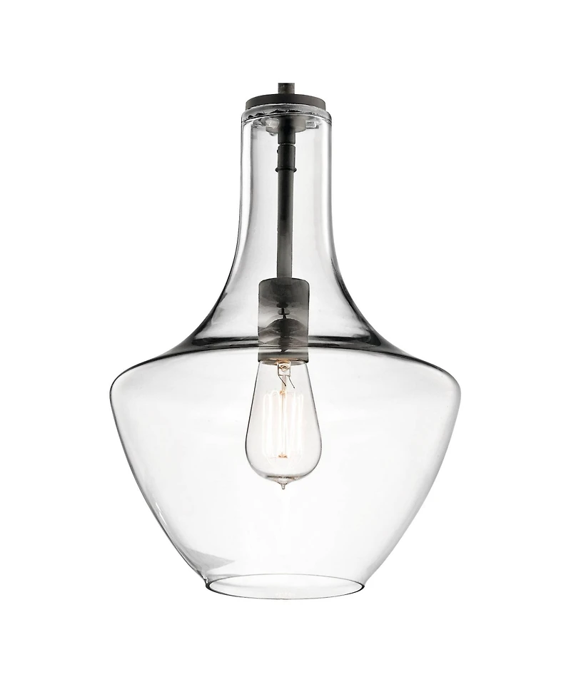 Kichler Everly 10 1/2" Wide Olde Bronze and Clear Glass Mini Pendant
