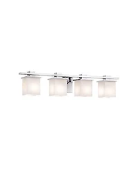 Kichler Tully 32" Wide Chrome Opal 4-Light Modern Bath Light