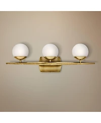 Kichler Jasper 24 1/2" Wide Natural Brass 3-Light Halogen Bath Light