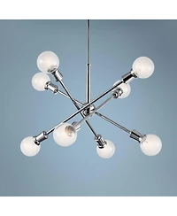 Kichler Armstrong 30" Wide Chrome Adjustable 8-Light Chandelier