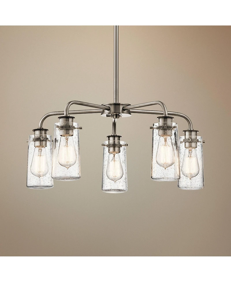 Kichler Braelyn 25" Wide Classic Pewter 5-Light Chandelier