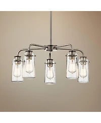 Kichler Braelyn 25" Wide Classic Pewter 5-Light Chandelier