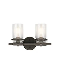 Kichler Brinley 10" High Olde Bronze 2-Light Wall Sconce