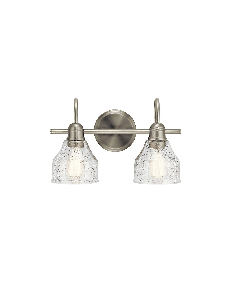 Kichler Avery 9 1/4" High Brushed Nickel 2-Light Wall Sconce