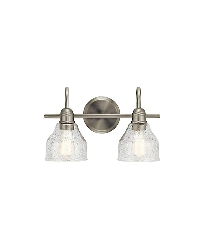 Kichler Avery 9 1/4" High Brushed Nickel 2-Light Wall Sconce
