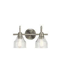 Kichler Avery 9 1/4" High Brushed Nickel 2-Light Wall Sconce
