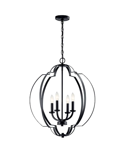 Kichler Voleta 22" Wide Black 4-Light Foyer Pendant