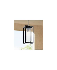 Kichler Mercer 24" High Black Silver Outdoor Hanging Light