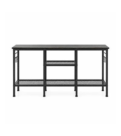 55" Tv Stand with Open Storage and Cable Management