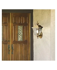 Kichler Polished Brass 15 1/2" Traditional Lantern Outdoor Wall Light