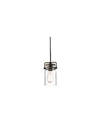 Kichler Brinley 4 3/4" Wide Clear Glass Olde Bronze Mini Pendant