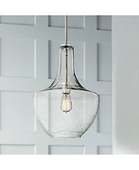 Kichler Everly 13 3/4" Wide Nickel Clear Glass Pendant Light