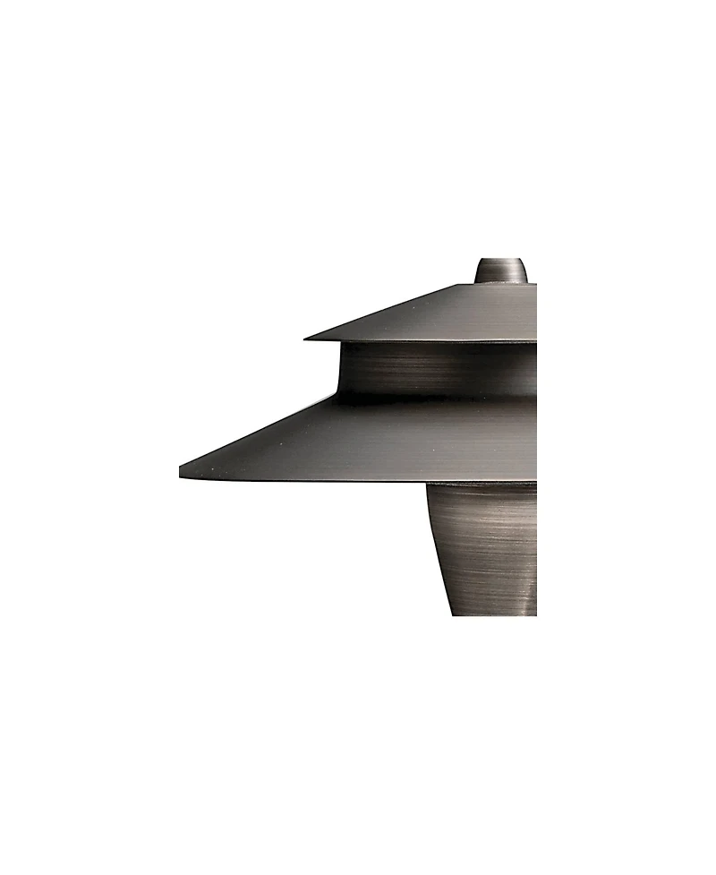 Kichler Landscape 23 1/4"H Double-Shade Brass Path Light