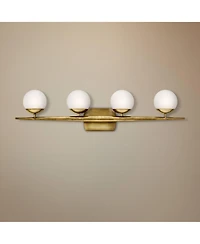 Kichler Jasper 32 1/4" Wide Natural Brass 4-Light Halogen Bath Light