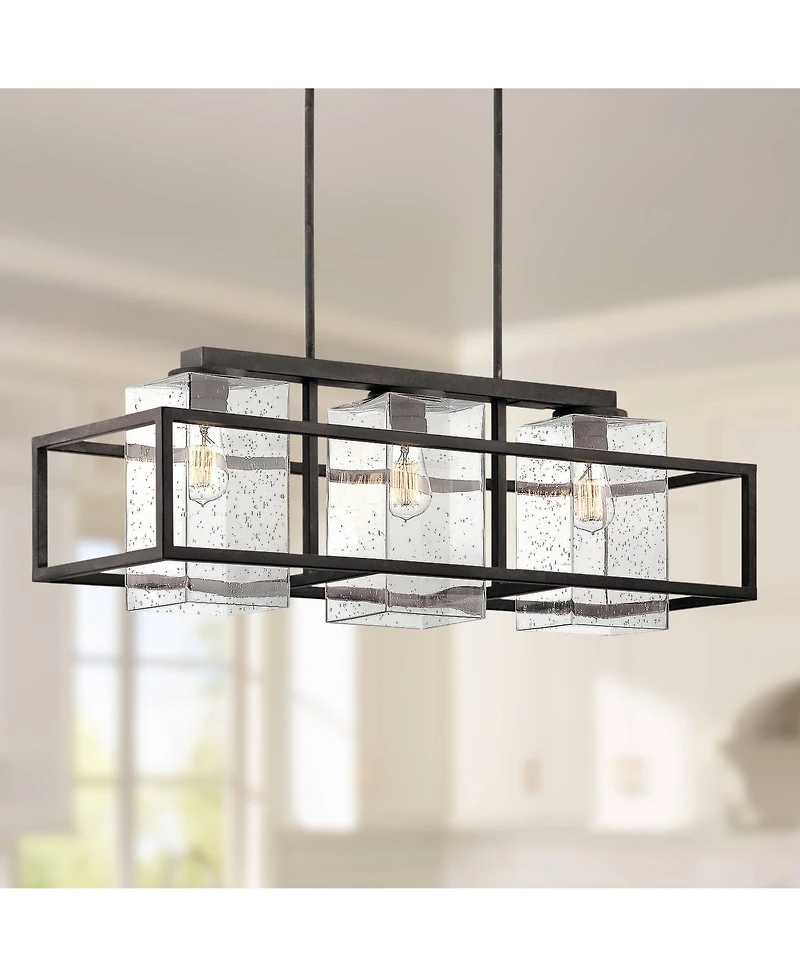 Kichler Wright 36" Wide Zinc Kitchen Island Light Outdoor Chandelier