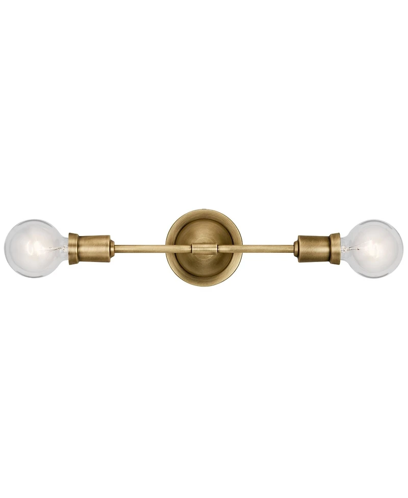 Kichler Armstrong 16 3/4" High Natural Brass 2-Light Wall Sconce
