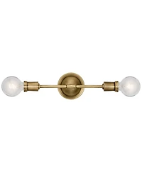 Kichler Armstrong 16 3/4" High Natural Brass 2-Light Wall Sconce