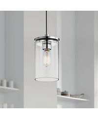Kichler Crosby 6" Wide Dual-Chrome 1-Light Mini Pendant