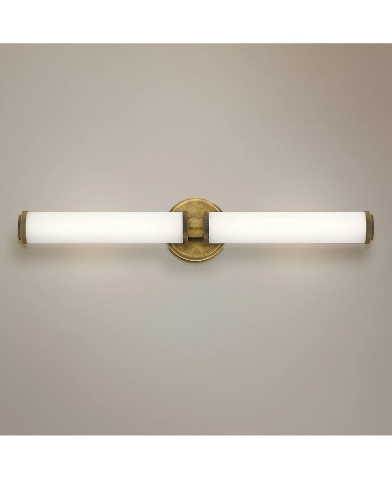 Kichler Indeco 27" Wide Modern Natural Brass 2-led Wall Sconce