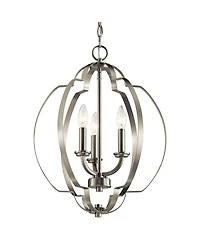 Kichler Voleta 16 1/2" Wide Brushed Nickel 3-Light Foyer Pendant