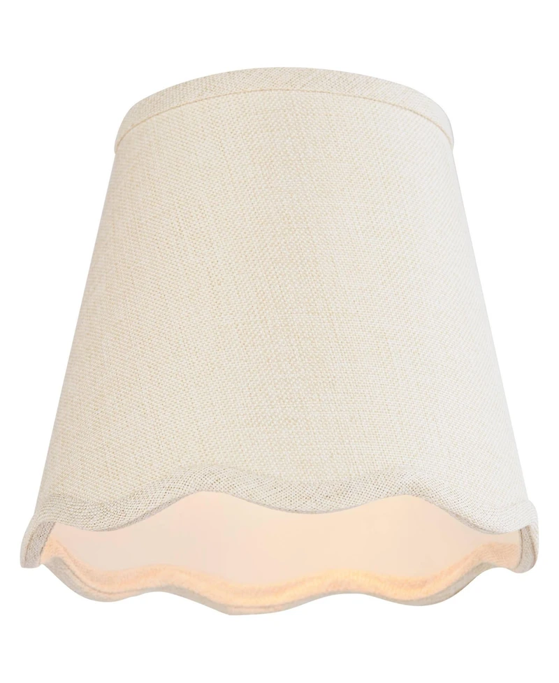 Springcrest Mylie Off-White Empire Lamp Shade 4x6x5.5 (Clip-On) Set of