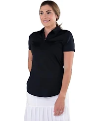 Jofit Women's Performance Golf Semi-Fitted Honeycomb-Textured Polo