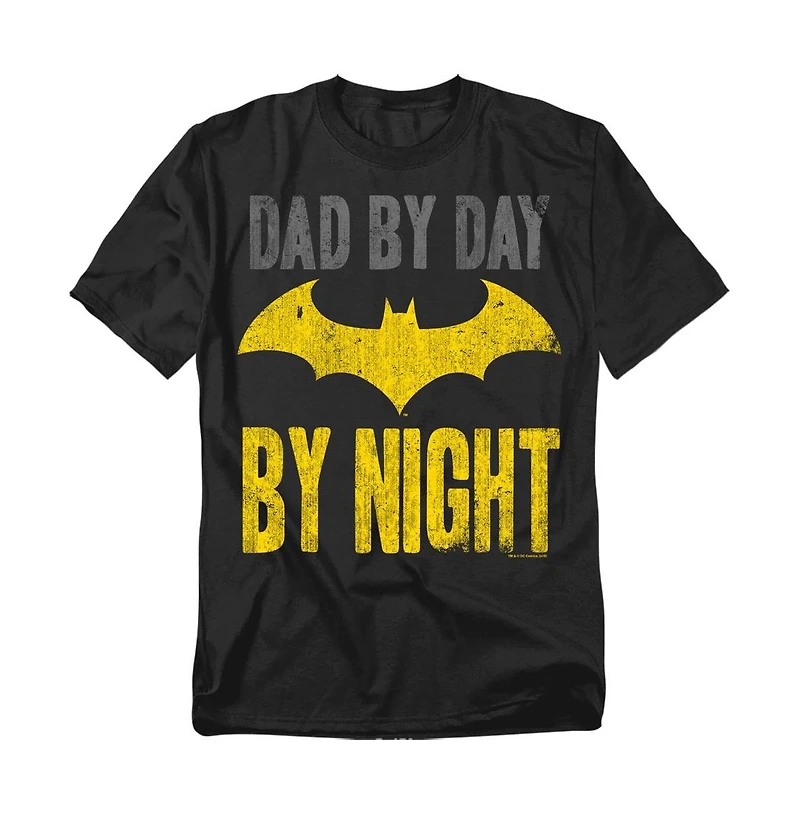 Batman Men's Big and Tall Dad By Day T-Shirt