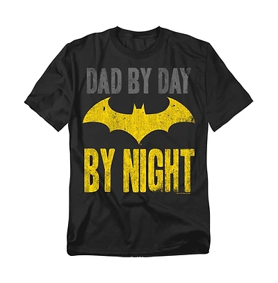 Batman Men's Big and Tall Dad By Day T-Shirt