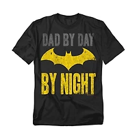 Batman Men's Big and Tall Dad By Day T-Shirt