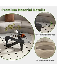 Streamdale Furniture Modern Glass Coffee Table