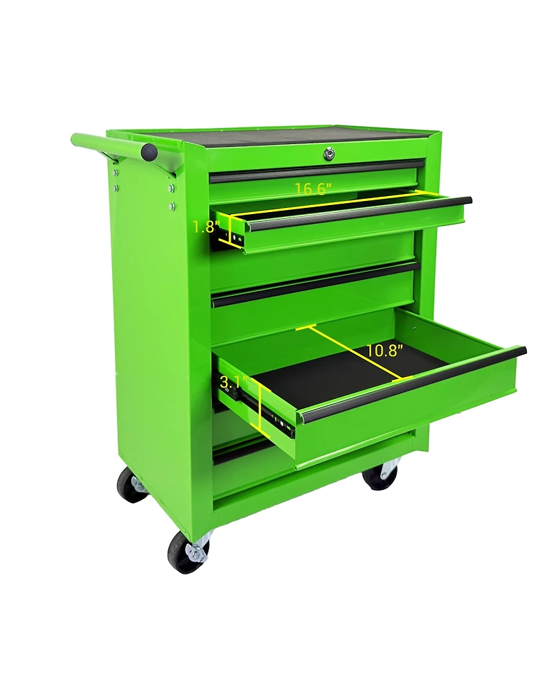Streamdale Furniture Rolling 7-Drawer Metal Tool Chest and Cabinet