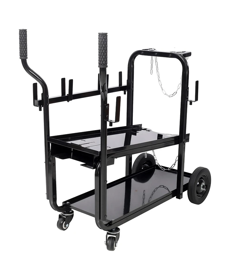 Streamdale Furniture Heavy Duty 2-Tier Rolling Welding Cart with Wheels