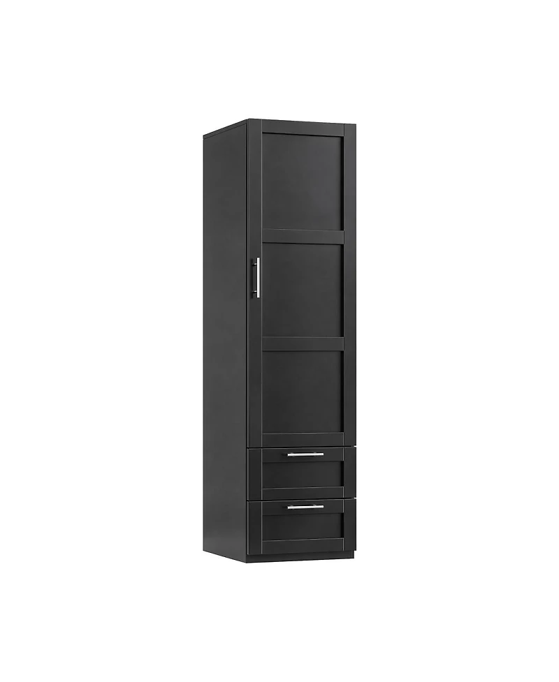 Streamdale Furniture Tall Kitchen Pantry Freestanding Cabinet with Door and Two Drawers