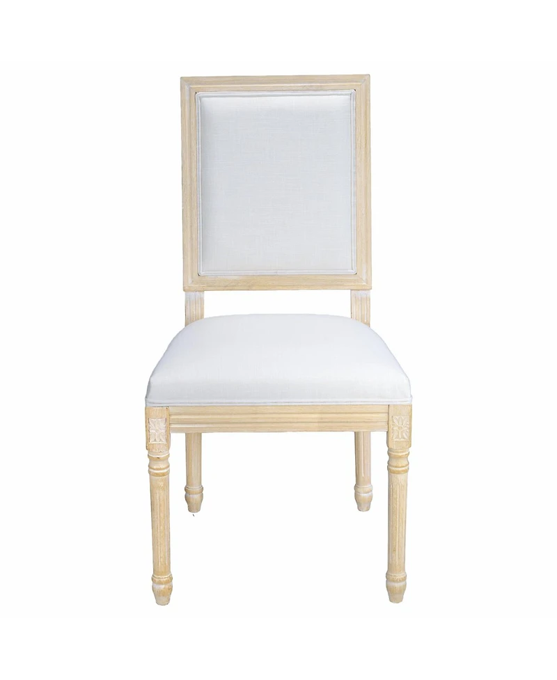 Streamdale Furniture French Country Upholstered Dining Chairs, Set of 2