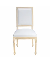 Streamdale Furniture French Country Upholstered Dining Chairs, Set of 2