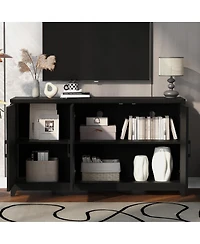 Streamdale Furniture Modern Wood Tv Stand for TVs up to 65 Inches with Storage Cabinet