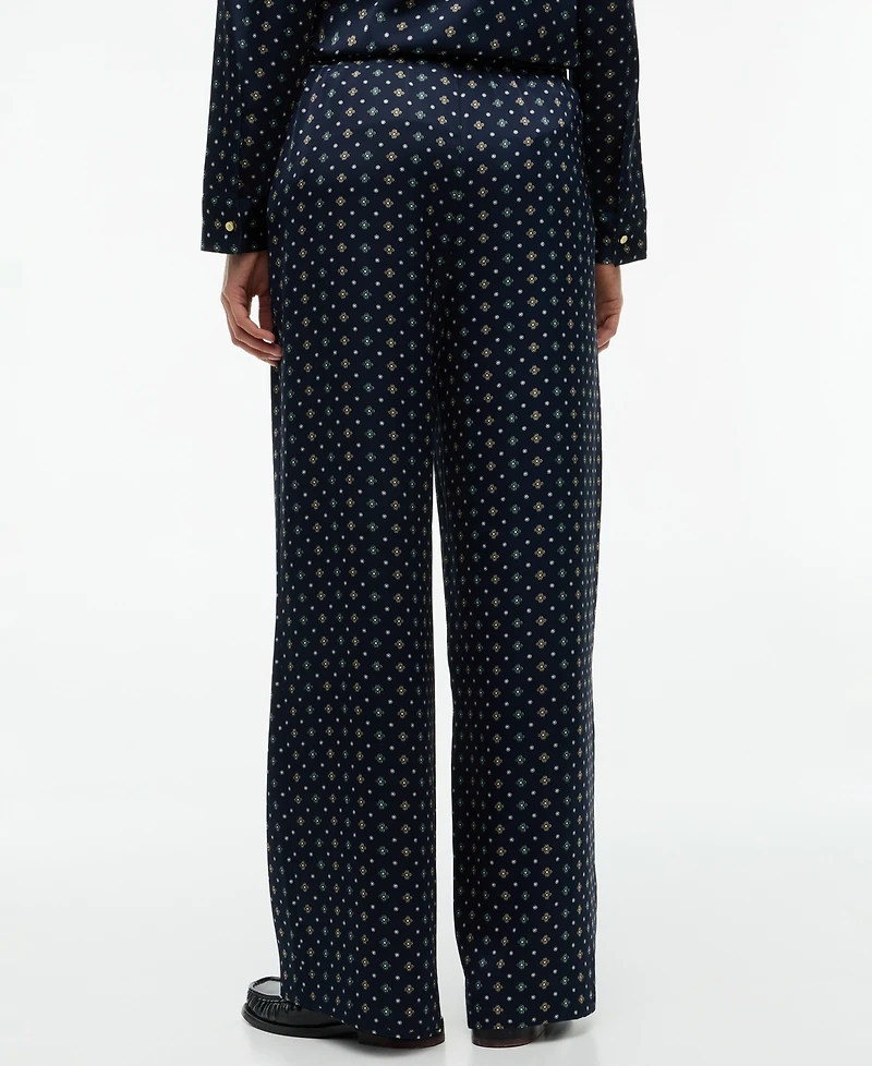 Tommy Hilfiger Women's Fluid Pull On Wide-Leg Satin Pants