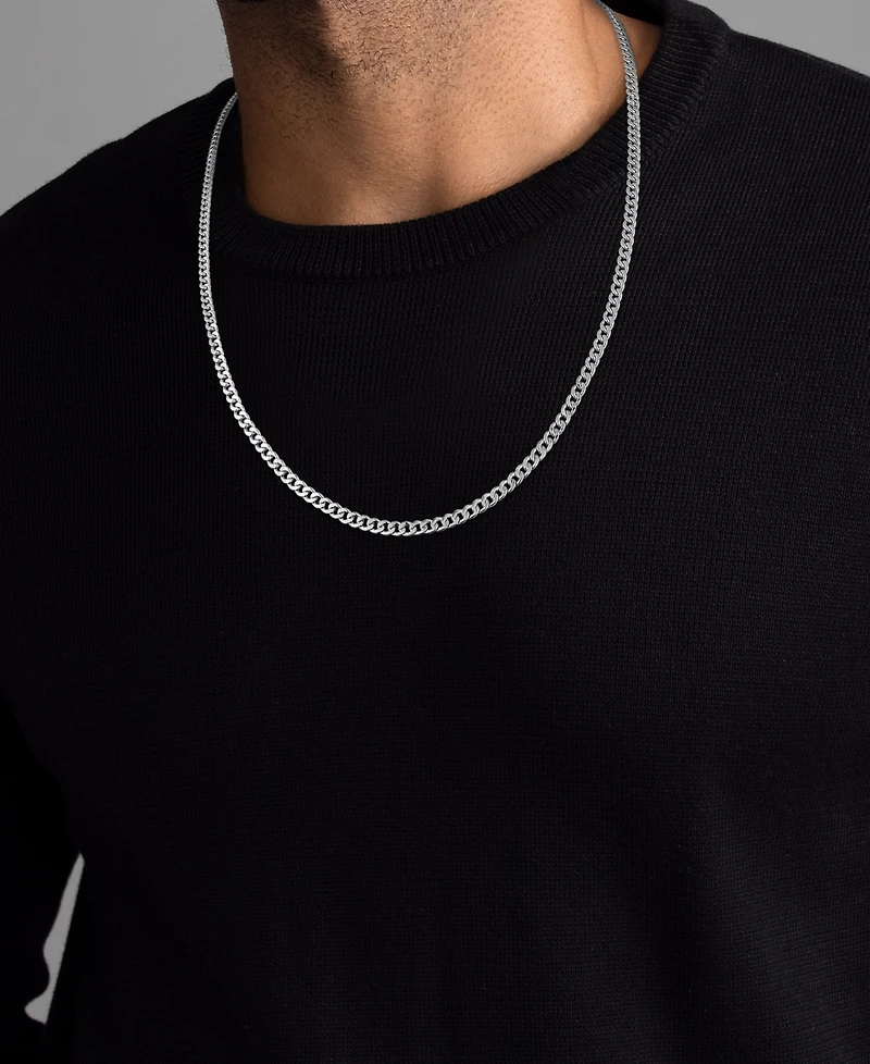 Macy's Double-Sided Cuban Link Chain 22" Necklace 10k Yellow Gold (4mm)