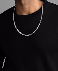 Macy's Double-Sided Cuban Link Chain 22" Necklace 10k Yellow Gold (4mm)