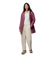 Columbia Women's Heavenly Long Hooded Insulated Water-Resistant Jacket