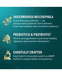 BioSchwartz Akkermansia Muciniphila Supplement with Prebiotic and Postbiotic, 30 Capsules
