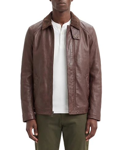 Bagatelle Men's Leather Stable Regular-Fit Jacket